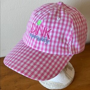 Pink Gingham Baseball Cap by Fahrenheit Headwear "Dink Resposibly"